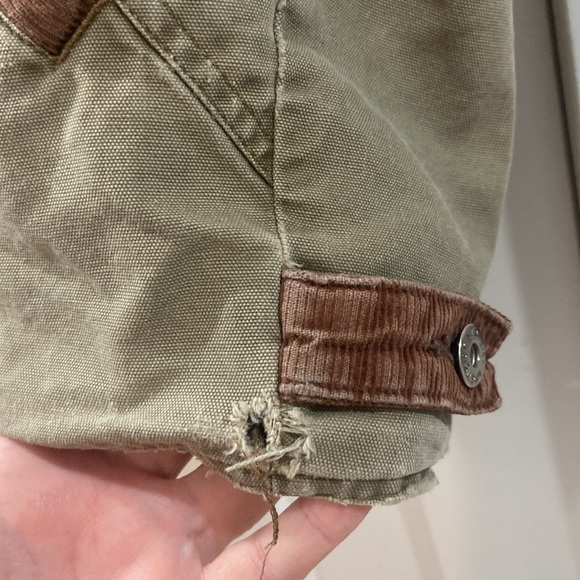 Wrangler Hero Vest Mens Green Aged Faded workforce Full Zip Sherpa Lined Sz 3XL - Picture 4 of 16